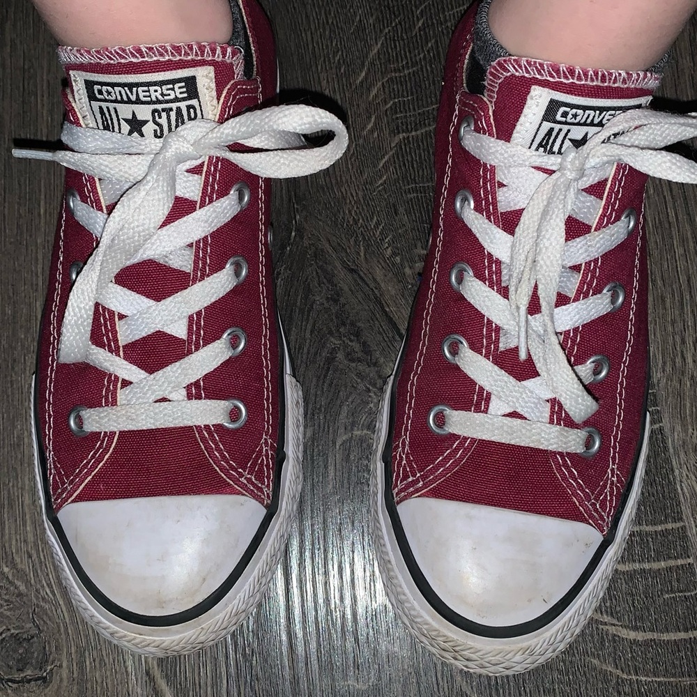 Maroon Converse